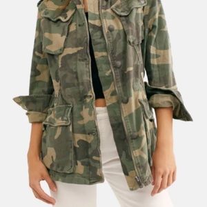 Free People Camo Utility Jacket